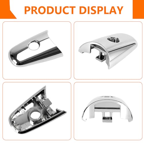 KIMISS Exterior Door Handle Chrome Cover 80646‑1BA0A for Infiniti QX60 QX70 QX80 EX35 FX35 FX50 QX50 QX56, Key Hole Trim Chrome Front Left Outside Handle Lock Cylinder Cap Escutcheon