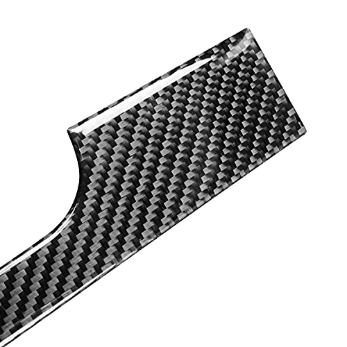 Real Soft Carbon Fiber Car Accessories Central Console Instrument Side Strips Interior Trim Stickers Compatible with Ford Mustang GT Shelby 2005 2006 2007 2008 2009 - color: Console Strips-black
