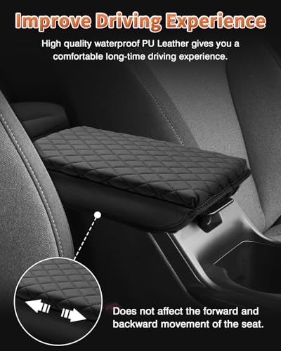 Shademax Custom for 2026 2025 Kia K4 Center Console Cover, Armrest Cover for K4 EX/LX/GT-Line/GT-Line Turbo Arm Rest Cushion Pad K4 Accessories 2025 Leather Middle Console Cover Armrest Box Protector - size: Size for Kia K4 2025-2026