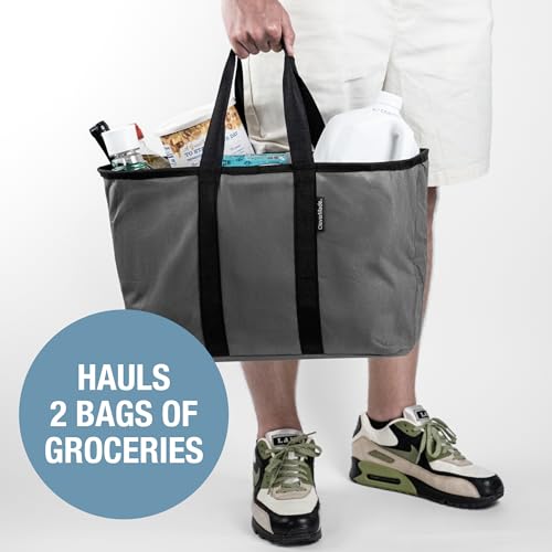 CleverMade Unisex Ecobasket - color: Gray, size: 30L - 3 Pack