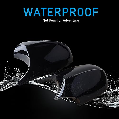 Side Mirror Cover Caps Compatible with BMW E90 E91 2008-2011, E92 E93 E81 E82 E87 E88 LCI Door Rear View Mirror Cap Replacement for 328i 335i Gloss Black - size: Gloss Black, style: 08-11 E90