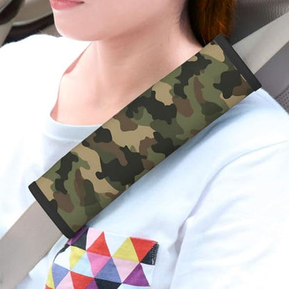 Seat Belt Cover Pads Camouflage Military Car Seat Belt Covers for Women Men Adults Kids Soft Comfortable Auto Seatbelt Cushion Shoulder Strap Pad Handle Wraps, 1 Pair - color: Camouflage Military