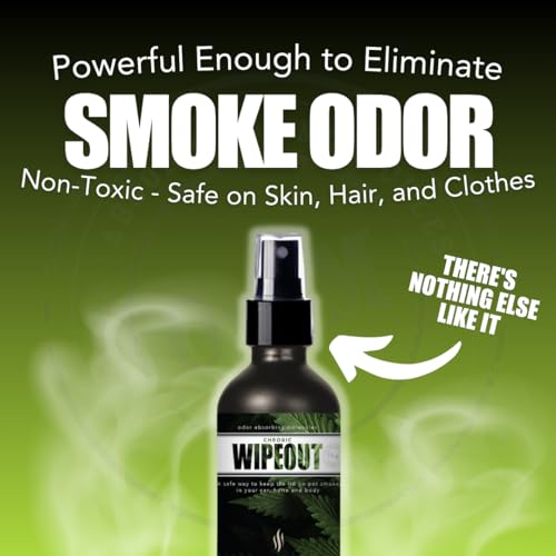 Chronic Wipeout Smoke Smell Eliminator for Home, Cars, Hands, Hair, Clothes, & More | Smoke Odor Eliminating Spray for All Kinds of Strong Smoke | Gifts for Smokers - Bamboo Teak 2 Pack (16 oz) - size: 16 Ounce (Pack of 2)