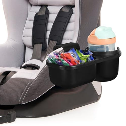 Accmor Child Cup Holder Snack Tray for Convertible Car Seats, Universal Child Cup Holder Compatible with Most Baby Car Seat Models - color: Black