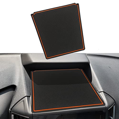 Dash Dashboard Cover Mat for Subaru Forester Accessories 2019-2023 2024 Subaru Crosstrek Impreza 2018-2023 Interior Dash Rubber Pad Liner Anti Dust Insert Premium Custom (Orange Trim) - color: Orange, size: 2018-2023