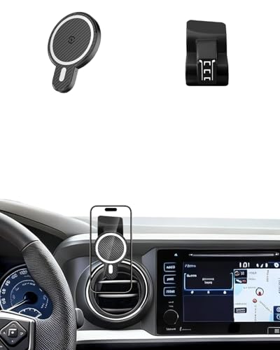 PZK Car Phone Mount for Toyota Tacoma 2016 2017 2018-2022 2023 Accessories Custom Air Vent Phone Holder Magnetic 15W Fast Wireless Charger Hands Free 360° Rotation Cell Phone Automobile Cradles - color: Magsafe+ Wireless Charger, size: Tacoma 2016-2023