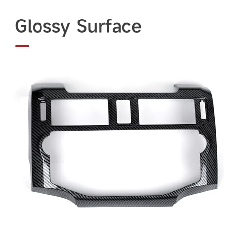 Car Central Control Navigation Panel B ABS Sticker Carbon Fiber Decal Cover Interior Trim Accessories for Toyota 4Runner SUV 2010-2025 Black - color: Central Control Navigation Panel B