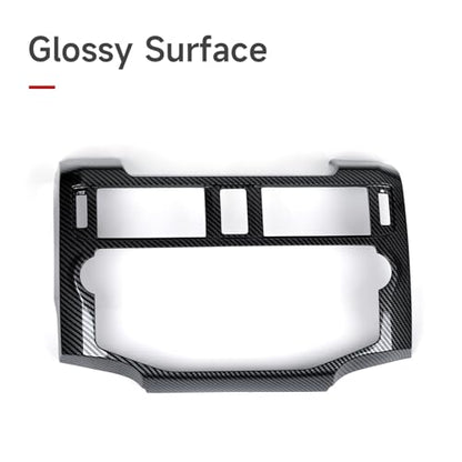 Car Central Control Navigation Panel B ABS Sticker Carbon Fiber Decal Cover Interior Trim Accessories for Toyota 4Runner SUV 2010-2025 Black - color: Central Control Navigation Panel B