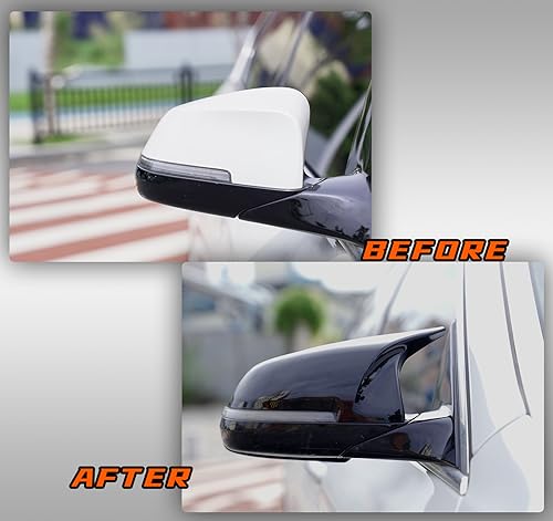 Mirror Caps for F10 - Durable Quality Glossy Black, Mirror Covers Compatible with F10 F11 F18 2014-2018 - Upgrade Your Ride Now - size: Glossy Black