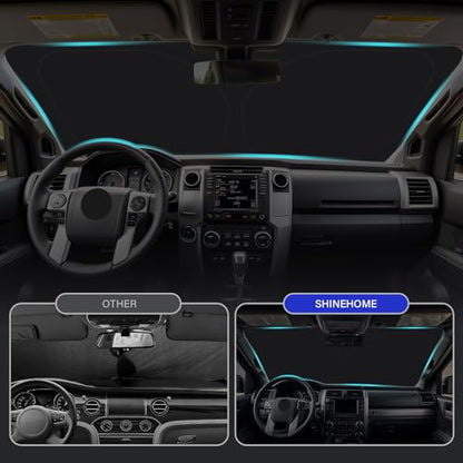 Car Sun Shade for 2016-2024 2025 2026 Toyota Tacoma Windshield Sun Shade, Sun Visor Windshield Screen Cover for Tacoma Front Window Sunshade Foldable Auto Interior Accessories UV Block to Keep Cool - size: For 2016-2024 2025 2026 Toyota Tacoma