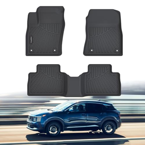 All Weather Car Floor Mats for 2025 2026 Nissan Kicks S/SV/SR, TPE Rubber Floor Liners Anti-Slip Full Set Automotive Mats for 2025 2026 Nissan Kicks Accessories - size: Floor Mats for 2025 Nissan Kicks