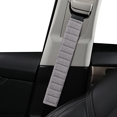 HighnessHwoo Car Seatbelt Covers Cushion Shoulder Pads Protector Sleeve for Adults, Auto Extra Long Seat Belt Strap Cover Decorations for Women, Kids, Honda, Trucks Accessories, 2Pcs, 13in, Gray - color: Gray, size: 13in - 2pcs