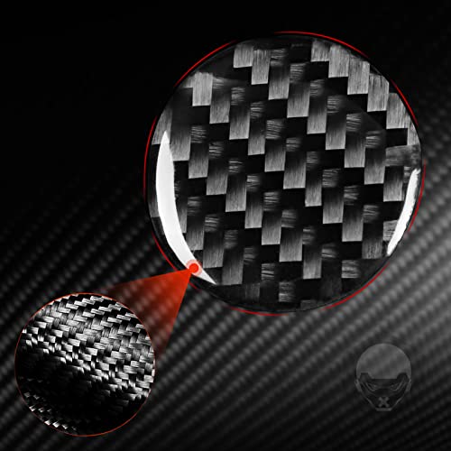 Generic Auto Center Console Multimedia Adjustment Knob Trim Cap Panel Sticker Real Carbon Fiber Interior Trim Accessories Compatible with Benz CLA C117 2014-2018 GLA X156 2015-2019 Black, BM8112 - color: Center Console Multimedia Adjustment Knob Trim Cap