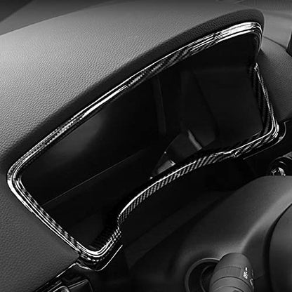 Car Dashboard Cover Trim Frame Decals for 2022 2023 2024 2025 Honda Civic 11th Gen Accessories ABS Carbon Fiber Interior Stickers - color: Dashboard Cover