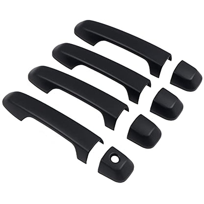 ITrims Door Handle Cover Trim for Toyota 4Runner 4WD N280 Prado J150 2010-2024 2018 2019 2020 Car Styling Accessories Exterior Door Handles 8PCS ABS (No Smart Key Holes Matte Black) - size: No Smart Key Holes Matte Black