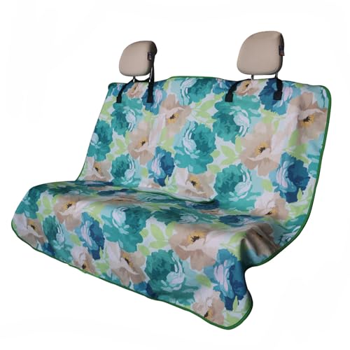Back Seat Cover for Car Trucks Van SUV,Waterproof Rear Bench Towel Seat Covers for Dogs and Kids,Automotive Backseat Protector (Chrysanthemum) - color: Chrysanthemum, size: Rear Bench Seat Towel