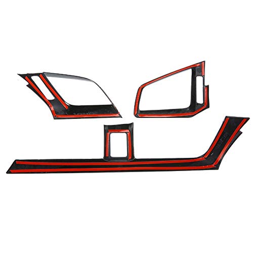 GZXinWei Carbon Fiber Grain ABS Car Interior Front Side and Console Air Outlet Vent Frame Trim Sticker for Honda 10th Gen Civic 2016 2017 2018 2019 2020 2021 - color: Carbon Fiber Grain
