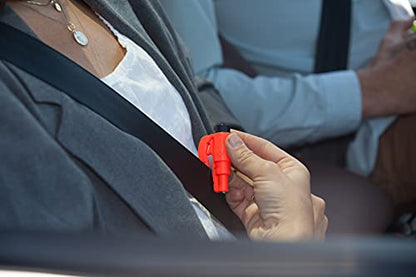 resqme Family 3 Count (Pack of 1), The Original Emergency Keychain Car Escape Tool, 2-in-1 Seatbelt Cutter and Window Breaker, Made in USA, Compact Safety Hammer- Yellow Neon - color: Yellow