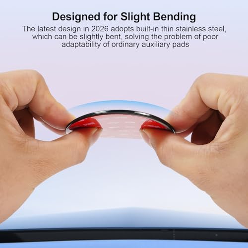 Dashboard Pad Mounting Disk for Suction Cup Phone Mount & GPS & Dashboard Camera 3.25" L Heat-Resistant Suitable for Curved Surface Textures and Flat Surfaces,2-Piece Set - style: 2 Count (Pack of 1)