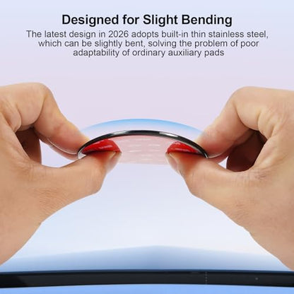 Dashboard Pad Mounting Disk for Suction Cup Phone Mount & GPS & Dashboard Camera 3.25" L Heat-Resistant Suitable for Curved Surface Textures and Flat Surfaces,2-Piece Set - style: 2 Count (Pack of 1)