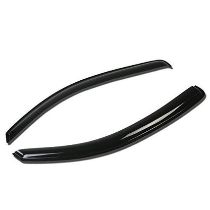 Auto Dynasty Rain Guards Tape-On Compatible with 2005-2015 Toyota Tacoma Regular Cab 2-Door, Acrylic 2pcs Window Visor Deflector - size: 05-15 Toyota Toyota Tacoma Regular Cab 2-Door