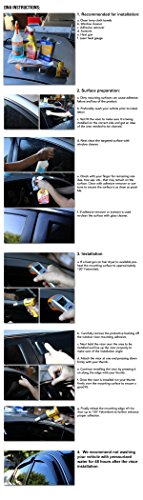Auto Dynasty 4Pcs Tape-On Window Visor Compatible with 2006 2007 2008 2009 2010 2011 2012 RAV4 2006-2012, Deflector Rain Guard, Acrylic Black - size: 06-12 Toyota RAV4