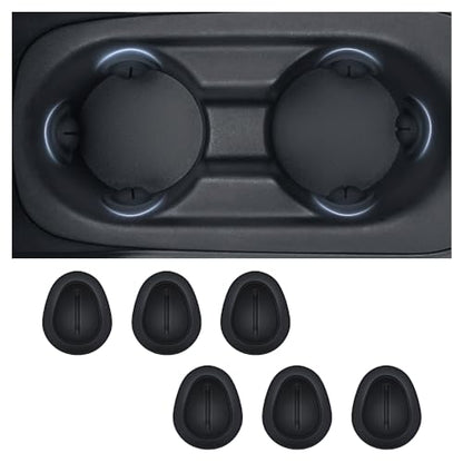 2026 Latest Car Cup Holder Insert/Holder Position Limiter - Anti Shake Silicone Car Coasters Bottle Stabilizers with Self-Adhesive - Car Must Haves Cup Holder Inserts for Car Truck SUV (6PCS) - color: 6PCS