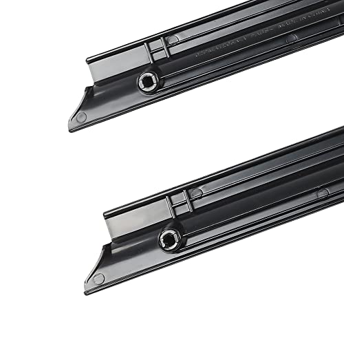 G-PLUS Door Sill Scuff Plate Protector Pair Set LH & RH Sides Compatible with 1992-2011 Ford Ranger F57Z1013208A Black - size: 92-11 Ford Ranger