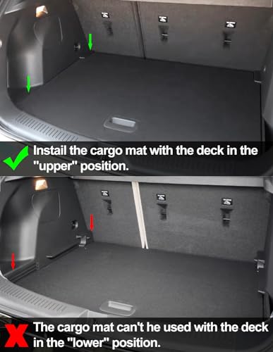 SMABEE Backrest Mats & Cargo Mat Fit for 2024-2026 Buick Encore GX All Weather TPE Trunk Mat Back Rest Pads Boot Pad Anti-Slip Interior Accessories (Cargo Mat Only Fit the Rear Deck in Upper Position) - size: Backrest Mats & Cargo Mat