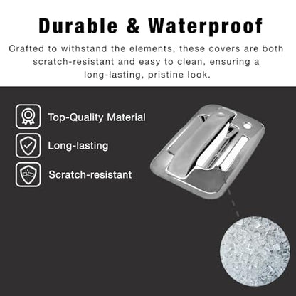 SEGADEN Chrome Plated Door Handle Cover Compatible with 2004-2014 Ford F-150 F150 2005-2008 Lincoln Mark LT (2 Doors with Key Pad No Passenger Keyhole) XG7701