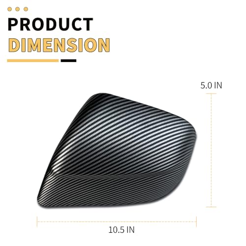 MAXDOM Side Mirror Cap Compatible with Tesla 2025+ Model Y Juniper (Matte Carbon Pattern, Model Y Juniper 2025+) - color: Matte Carbon Pattern