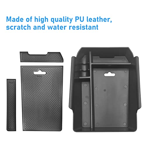 Compatible with BMW X3 Center Console Organizer 2018-2024,for 2019-2024 X4 Console Organizer Tray, for X3 G01/X4 G02 Center Aremrest Secondary Storage Box With Coin Holder(Not Fit 2025+) - size: X3 X4 Center Console Organizer