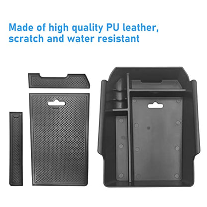 Compatible with BMW X3 Center Console Organizer 2018-2024,for 2019-2024 X4 Console Organizer Tray, for X3 G01/X4 G02 Center Aremrest Secondary Storage Box With Coin Holder(Not Fit 2025+) - size: X3 X4 Center Console Organizer