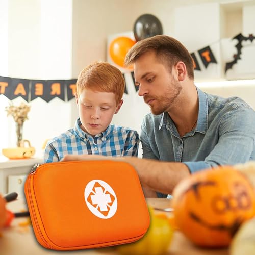 First Aid Kit Emergency Kit Camping Essentials Car-Home Orange First-Aid Bag - 277 Piece Emergency Supplies Hiking First Aid Kit for Backpack Survival Kits for Disaster Preparedness YIDERBO - style: Orange-273Pcs