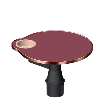 Car Tray Table, 360° Rotating Front Seat Laptop Desk with Adjustable Arm, Multifunctional Floating Table with Cup Holder for Driver & Passenger, Universal Fit 70–100mm(Nebula Red) - color: Nebula Red