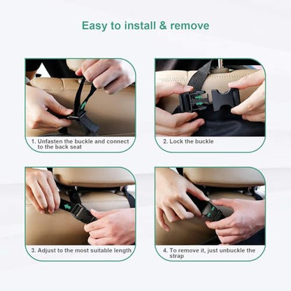 Oasser Back Seat Trunk Organizer Hanging Car Organizer Foldable Cargo Storage with 6 Large Pockets 3 Adjustable Straps 40x19inch - size: Regular-40x19in