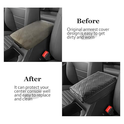 SKTU for 2026 Kia K4 Hatchback Center Console Cover for 2025 2026 Kia K4/2026+ Kia K4 Hatchback Armrest Cover Kia K4 2025 2026 Accessories Soft Console Cushion [Thicken] 2026 K4 Hatchback Seat Box Pad - color: 2025+ K4/2026+ K4 Hatchback Thicken