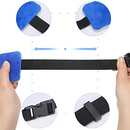 JenPen 2 Sets Headrest Travel Pillow Neck Pillow for Airplane Travel Functional Head Straps Neck Brace for Sleeping on Airplane Car(Blue) - color: Blue