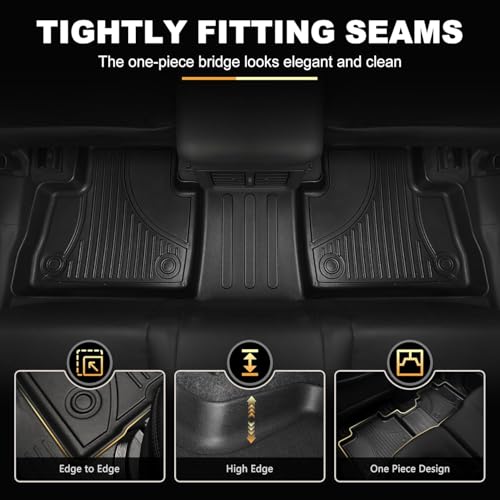 Floor Mats for Mercedes-Benz C300 2015-2021: AOMSAZTO All Weather Floor Mats for Mercedes Benz C Class Sedan Only 1st and 2nd Row - style: 1) for Mercedes Benz C-Class | 2015-2021 | Floot Mats