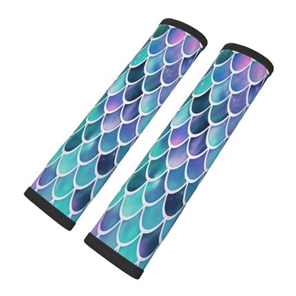 Mermaid 2 PCS Car Seat Belt Pad Cover for Adults, Suitable for Car Seat Belt Backpack Shoulder Bag - color: Mermaid