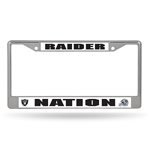 Rico Industries NFL Unisex-Adult Standard Chrome License Plate Frame
