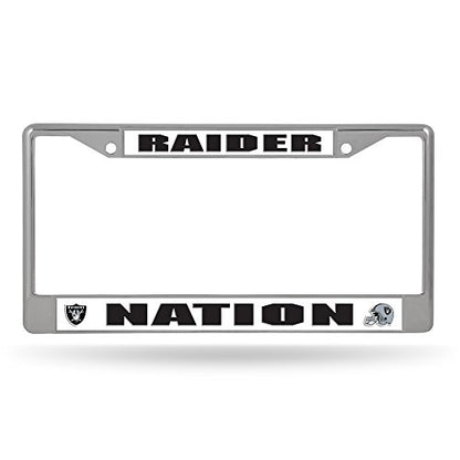Rico Industries NFL Unisex-Adult Standard Chrome License Plate Frame