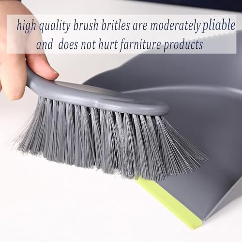WDDBHSKN Dust pan Broom Dustpan Brush - Dust Pans with Brush, Dustpan and Brush Set, Handheld Broom and Dustpan Set are Used to Clean Kitchens, Floors, Tables, and Animal Cages. - size: 1 Count (Pack of 1)