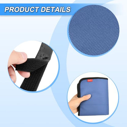 Airplane Seat Back Organizer & Storage, Airplane Tray Table Cover for Personal Items, Airline Seat Hanging Pockets Media Pouch,Reusable Travel Essentials,Fits Tablets,Cell Phone,Water Bottle (Blue) - color: Blue