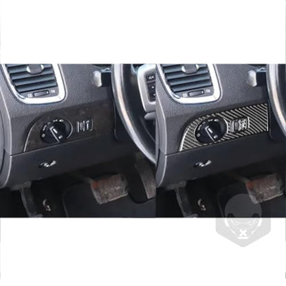 NVCNX Real Premium Carbon Fiber Accessories for Dodge Durango 2011-2020 2012 2013 2014 2015 2016 2017 2018 2019 Car Dash Dashboard Headlight Switch Panel Cover Interior Trim Sticker Decal 4PCs - color: 2011-2020 Dash Headlight Switch Panel Trim