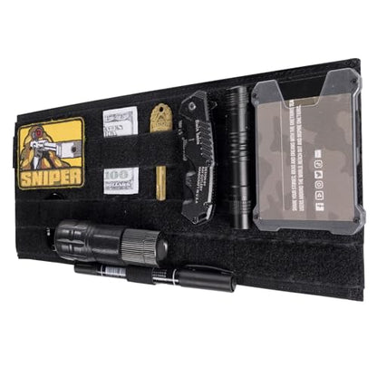 ONETIGRIS MOLLE Visor Cover Pouch with Hook-and-Loop Sealed Pocket (Black) - style: A