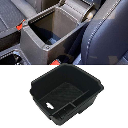 Compatible with VW Tiguan 2018 2019 2020 2021 2022 2023 2024 and 2022 2023 2024 VW Taos Center Console Tray Organizer Insert ABS Armrest Box Secondary Storage