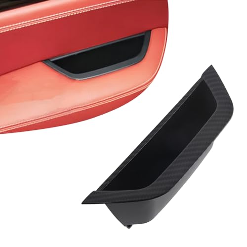 Carbon Fiber Pattern Left Door Armrest Handle Storage Compartment Compatible with BMW X3 F25 2010-2016 X4 F26 2014-2017 Driver Side Cover Container Storage Box Armrest Cover - color: Carbon Fiber Pattern, size: 1PCS Left Door Armrest