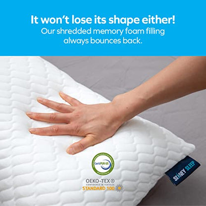 Sidney Sleep Mini Travel Size Neck Pillow - Knee, Back Lumbar and Support - Small Curved Pillow - 14 x 19 Inches - Adjustable Loft - Washable - Drawstring Backpack Included (White) - color: White, size: Travel Mini