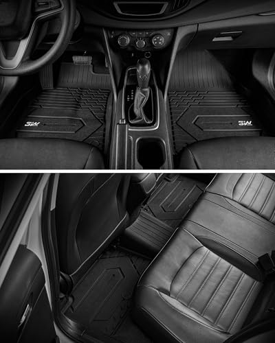 3W Floor Mats & Cargo Liner for 2021-2025 2026 Chevrolet Tahoe/GMC Yukon (Only for 8 Seats, Not for XL), All Weather Protection Anti-Slip & Durable TPE Full Set Liners Automotive Accessories - size: Chevy Tahoe 2021-2025 Full Set